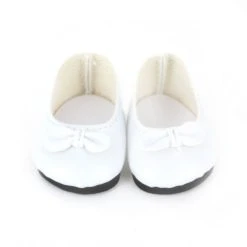 Remise 🔥 PETIT COLLIN Accessoires Pour Poupée De 28 Cm : Ballerines Blanches Avec Noeud 😍