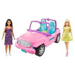 Budget 🎁 BARBIE Véhicule 4X4 + 2 Poupées Barbie 🧨