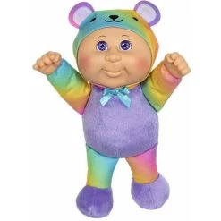 Meilleure affaire 💯 JAZWARES Poupée Parfumée Bout D'chou Cuties 22 Cm - Ours Arc-en-ciel Bailey 🌟