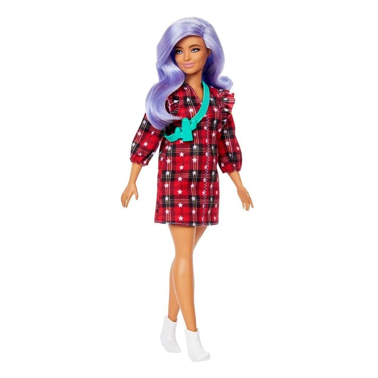Promo 🌟 BARBIE Poupée Barbie Fashionistas - Cheveux Violets ✔️ 1 Promo 🌟 BARBIE Poupée Barbie Fashionistas - Cheveux Violets ✔️