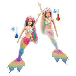Sortie ❤️ BARBIE Barbie Sirène Magiques Arc-en-ciel 🤩