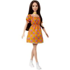 Grosses soldes 🛒 BARBIE Poupée Barbie Fashionistas - Robe Orange 💯