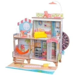 Nouveau ✨ Kidkraft Maison De Poupées Ferris Wheel Fun Beach 😀