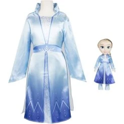 Meilleure vente 🌟 JAKKS PACIFIC Poupée Elsa 38 Cm+Déguisement - Reine Des Neiges 2 😀