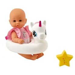 Vente flash 👍 One Two Fun Mon Bébé 30 Cm Sur Sa Bouée - Licorne 😍